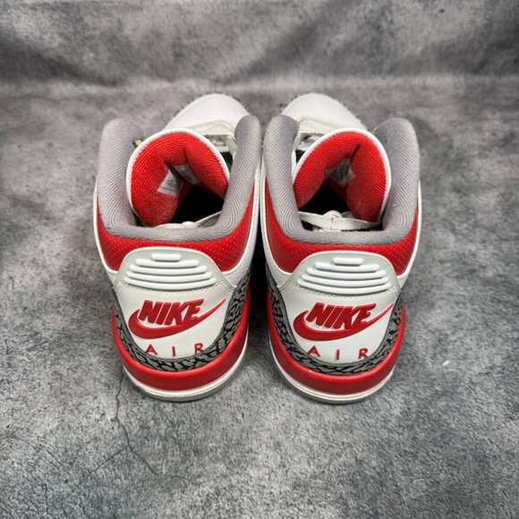 Size 9.5 | Jordan 3 Fire Red No Box| Pre-Owned - Picture 3 of 8